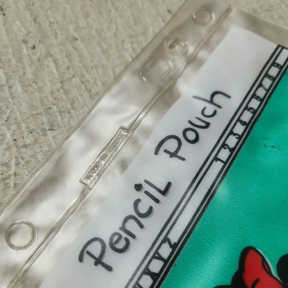 Vintage 1987 Disney × Colgate Mickey & Minnie Mouse Classroom Pencil Pouch